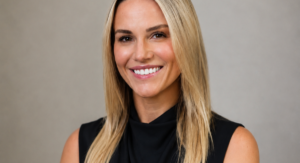 Casey Beane, daughter of Billy Beane, in a biography profile image representing her private life and family background.